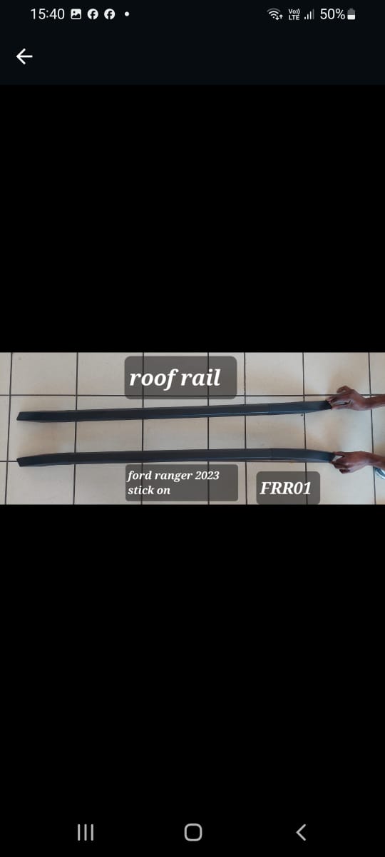 ROOF RAIL FORD RANGER STICK ON