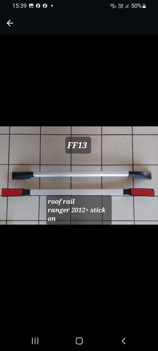 ROOF RAIL RANGER 2012+ STICK ON