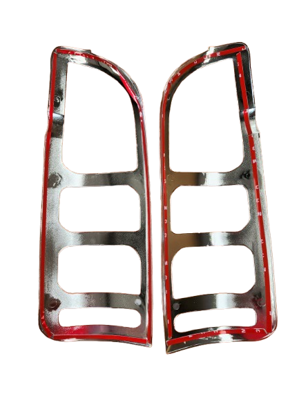 Toyota Quantum Tail Light Trims Chrome/Black 2012+ DO