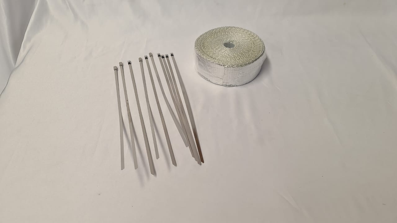 SILVER EXHAUST INSULATING WRAP